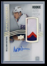 2023-24 Upper Deck Premier Acetate Rookie Auto Patch William Dufour Rookie Auto