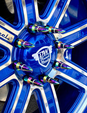 24 TRUE SPIKE 14X1.5 50 CAL BULLET LUG NUTS 4.90 FOR FORD F150 TRUCKS NEO CHROME