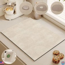 Absorbent Coffee Maker Mat - 20'' 32'' Dish Drying Mat for Kitchen Countertops