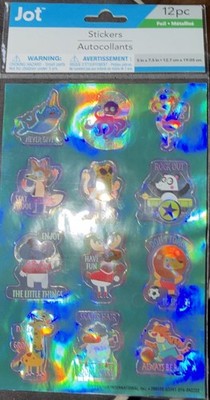 Jot Foil Animal Stickers With Encouragements/ Pop-up Effect On Each Sticker