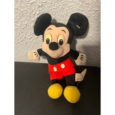 Vintage Mickey Mouse Plush Disneyland Walt Disney World Stuffed Toy Classic Red