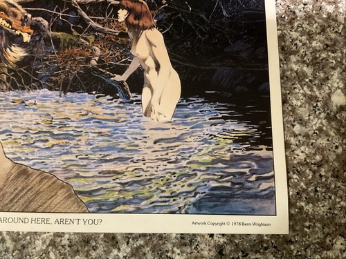 VTG. 1978 APPARITIONS Art Print/ Your Not From Around Here, Berni Wrigtson - Picture 4 of 8