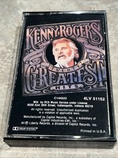 Kenny Rogers Twenty Greatest Hits Cassette Country Pop Soft Rock 1983  TESTED 