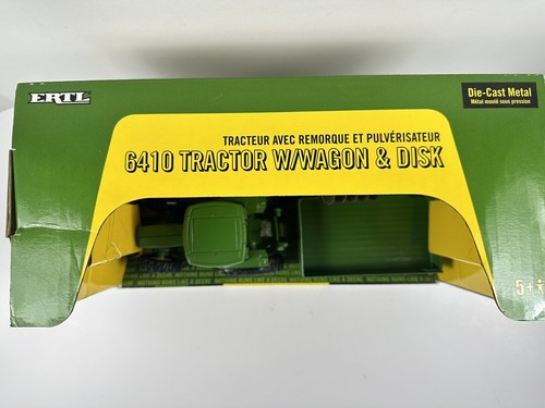 2010 Ertl 1:32 John Deere 6410 Tractor w/ Barge Wagon and Disc 15489 DieCast NEW - Picture 10 of 15