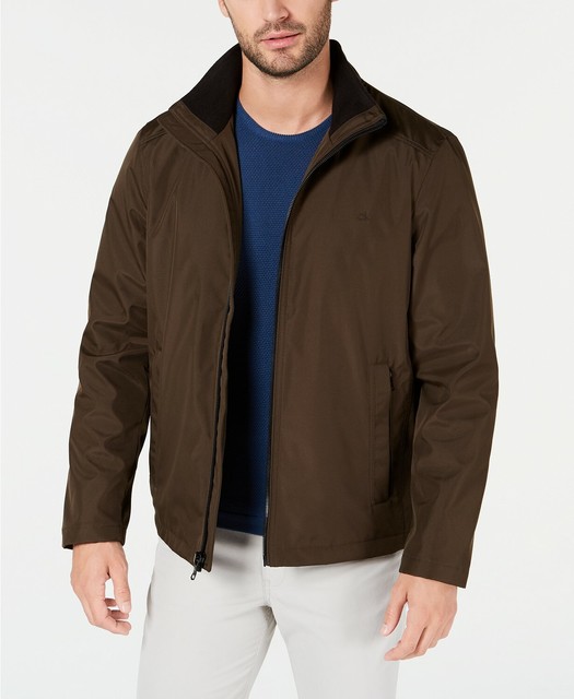 Calvin Klein Men's Full-zip Stand 
