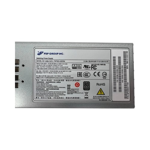 FSP Group FSP800-20ERM Server Switching Power Supply 800W Hot Swap - Afbeelding 2 van 13