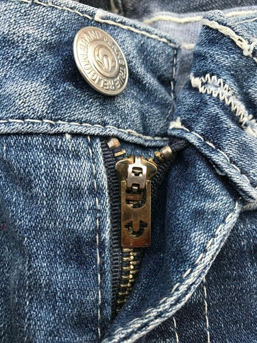.True Religion 'BECKY' Blue Jeans Size W27 L34 AU9 - Photo 7/11