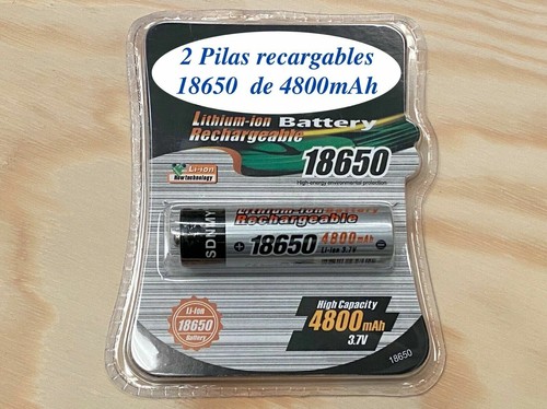 Pilas recargables 18650 DE 4800 mAh cargador de baterías 18650 AA AAA - Imagen 5 de 8