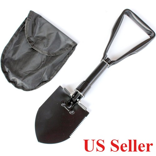 Folding Spade – German Army Style Camping Shovel – Includes Pouch – Instinktive-Oase