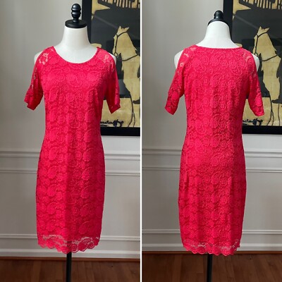 venus cold shoulder lace dress