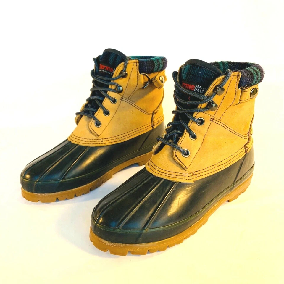 Northwest Territory Thermolite Lined Duck Snow Boots Womens 8 Mens 6.5 Lace Up - Image 2 of 4