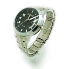 MEN CLASSICAL DRESS STAINLESS STEEL WATCHES WITH DATE