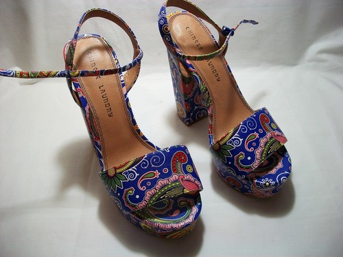 Nuevo Chinese Laundry Paisley Plataforma Tacones Sandalias De Tiras 9.5 EE.  UU. 40.5 EUR | eBay