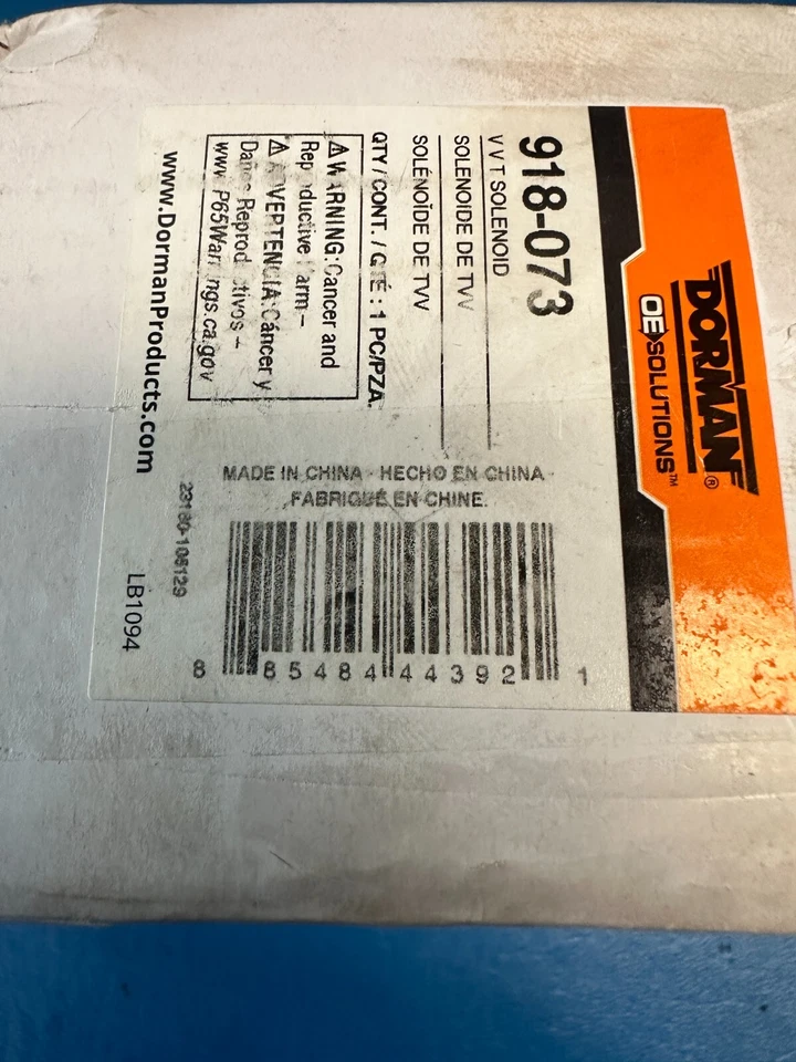 Solenoide de distribución de válvula variable de motor Dorman 918-073 para Acura TSX 2004-2009 Foto 3 de 4