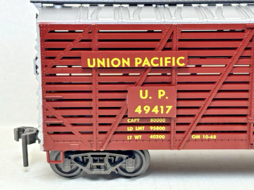 Vintage Atlas 2-Rail "O" Scale #6224 Union Pacific 40' Stock Car #49417 in Box - Picture 9 of 24