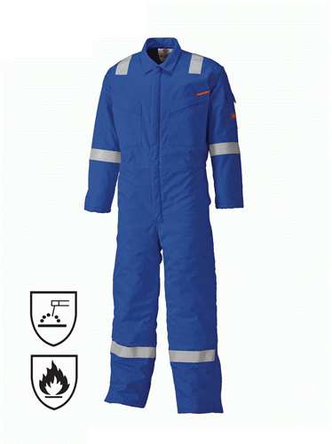 Dickies Pyrovatex Coverall Flame Retardant Overall Boiler Suit Reflective Tape - Picture 4 of 11