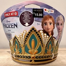 Disney Princess Frozen Anna Light Up Crown Tiara Costume Halloween Age 3 NEW