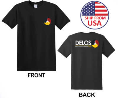 Delos Vacation Of The Future Men's Black Size S to 3XL