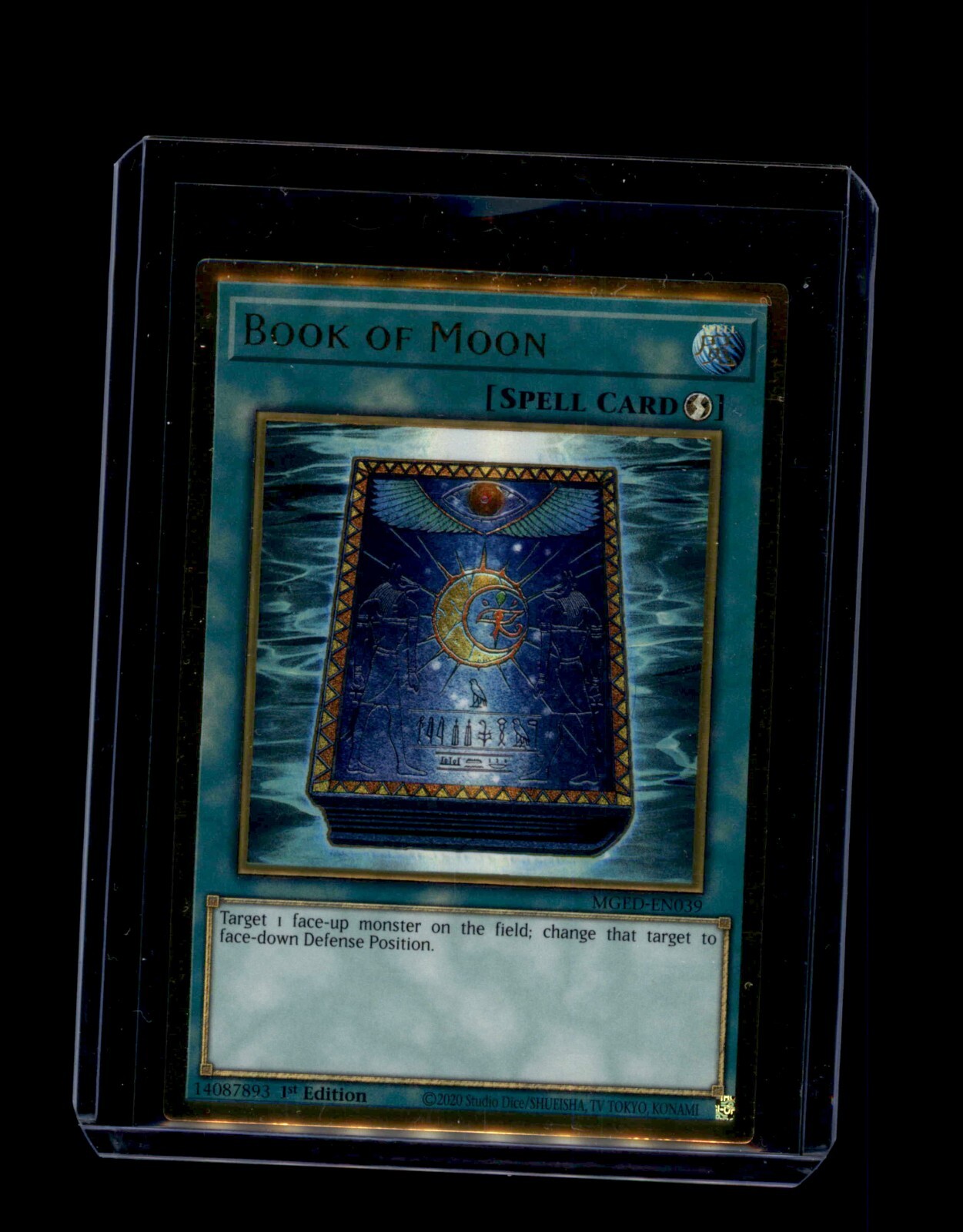 Book of Moon Yu-Gi-Oh! MGED-EN039 Premium Gold Rare (PGr) 1st Edition