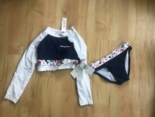 E NWT Tommy Bahama Girl 4 Long Sleeve 2-Piece Rashguard Swimsuit