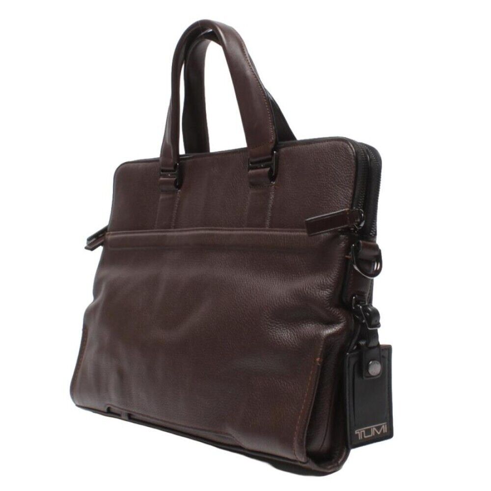 TUMI 63000BP Briefcase Black Leather All-Season Business TUMI 63000BP Briefcase Black Leather All-Season Business