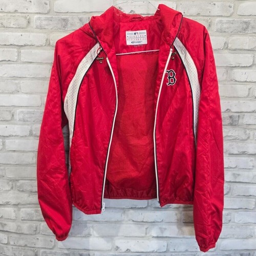 Boston Red Sox G-III Red Windbreaker Convertible Jacket Size Small Kids Women