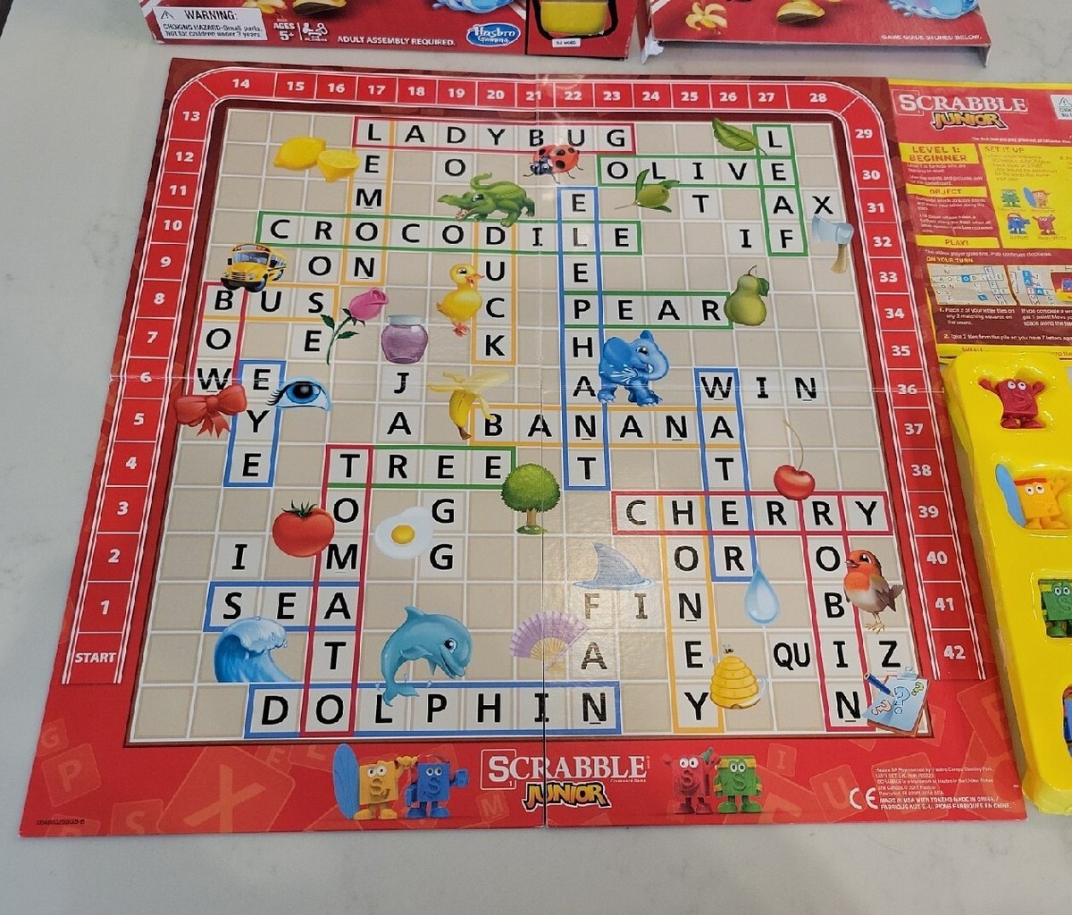 Hasbro Scrabble Junior Game. Complete. Fast shipping! EUC