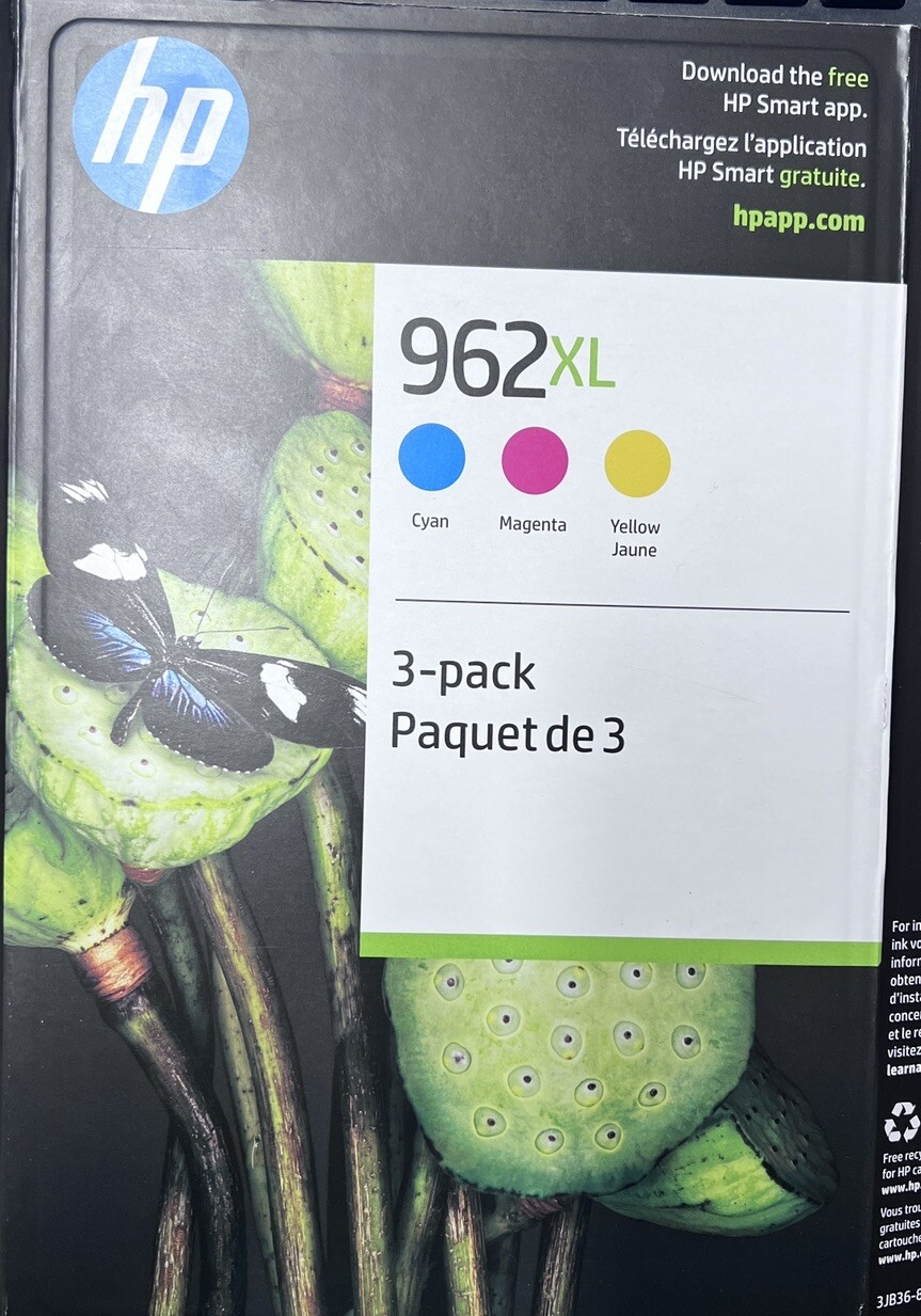 Original 962 Standard Black & 962XL Cyan/Magenta/Yellow Printer