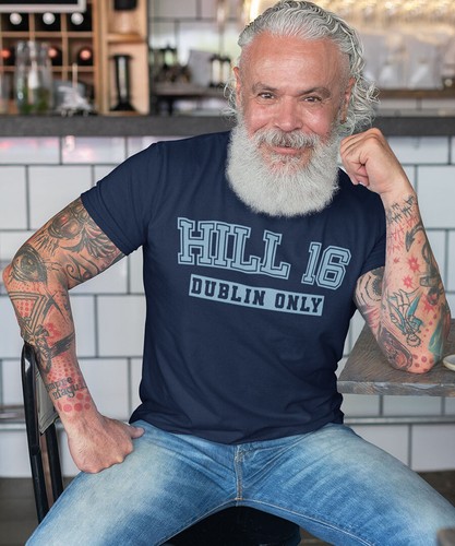Hill 16 Is Dublin Only (Navy Tee) Up The Dubs COYBIB Croke Park Retro GAA - Picture 3 of 4