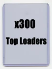 PRO Safe 3" x 4" Standard Card Size TOP LOADERS 300 Ct