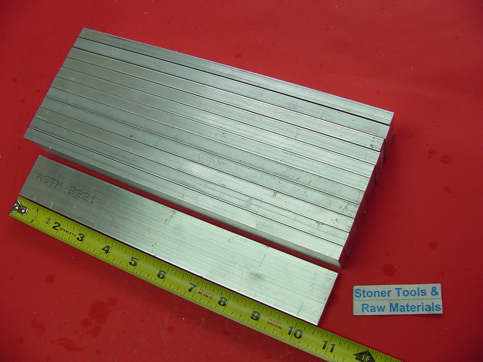 Uxcell Square 6063 Aluminum Flat Bar, 1/2" Thickness 3/4" Width 12" Length - View #2
