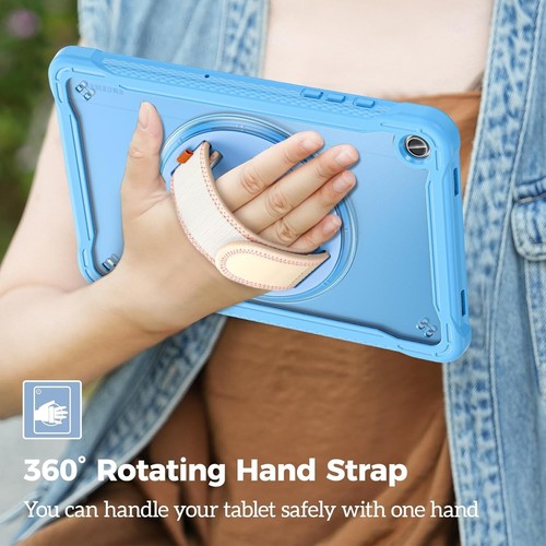 Kids Shockproof Case for Galaxy Tab A9 Plus 11 Inch - Stylish Blue Protection - Picture 5 of 10