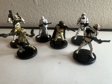 Lot Of 6 Star Wars Miniatures Wizards Of The Coast TROOPERS loose swbx