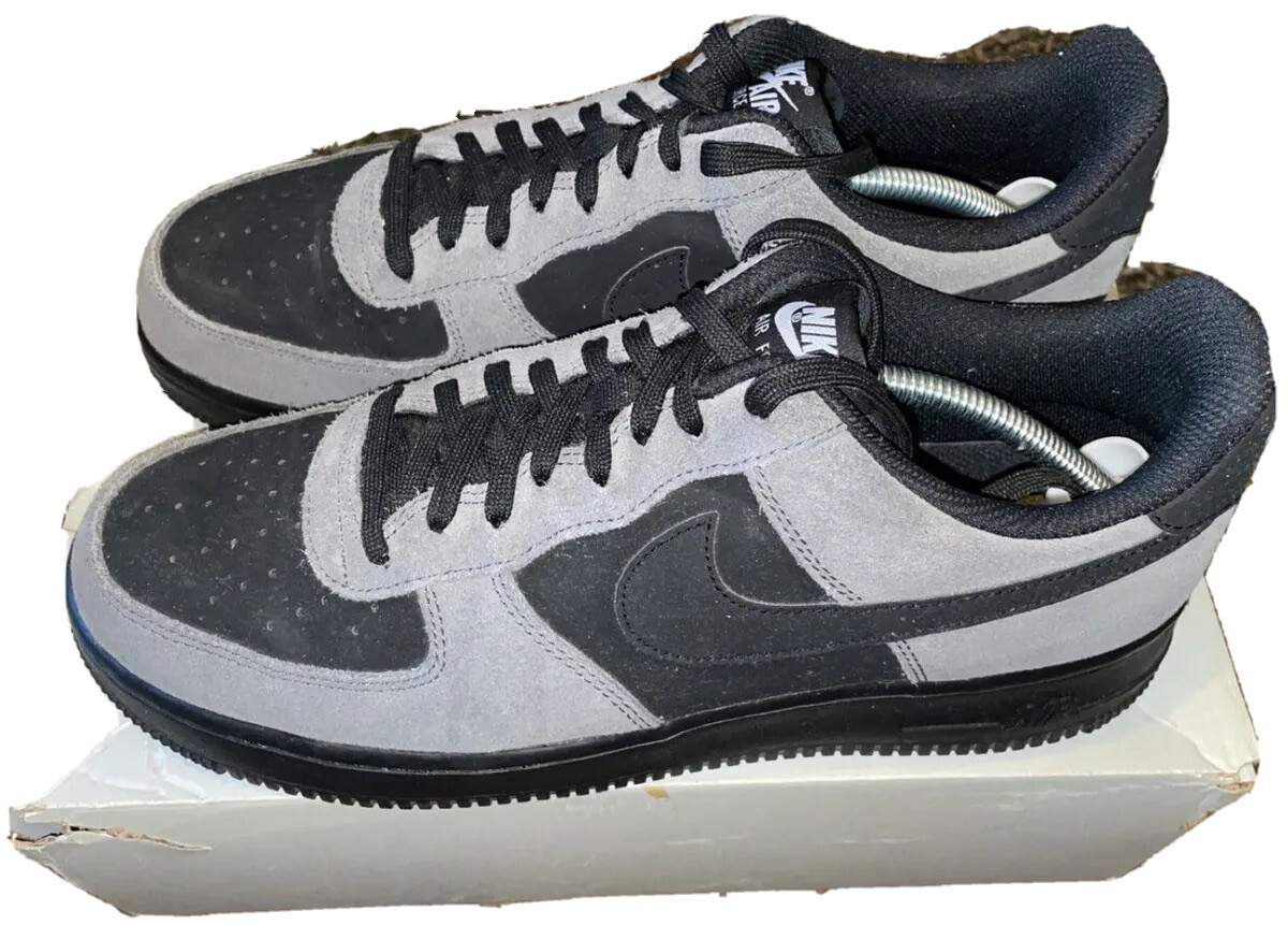 Nike Air Force Grey/Black Suede Rare UK UK
