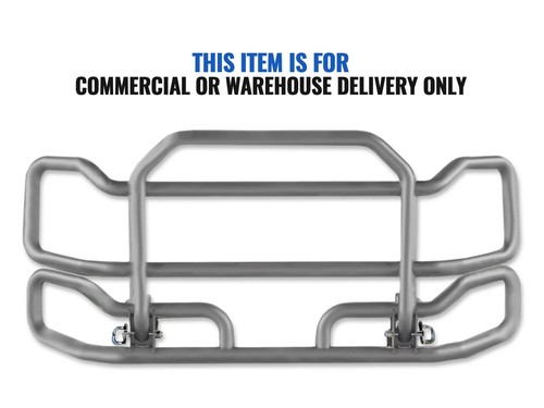 Grille Deer Guard Grey w/ Bracket Compatible with Mack CH Set-Back 1999-2003 - Picture 2 of 7
