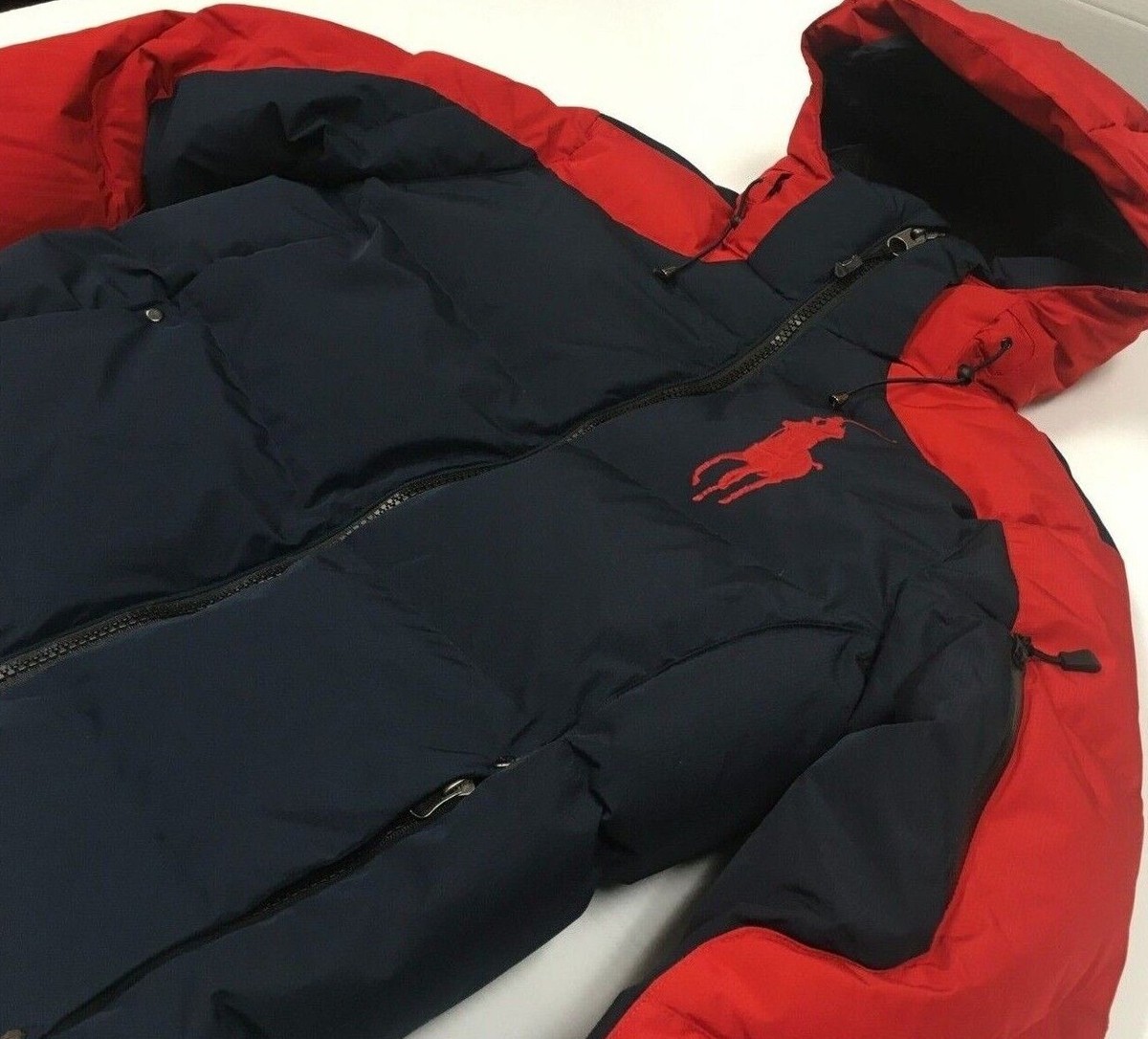 Polo Ralph Lauren Colorblocked Big Pony Ski Snow 650 Down Rugby