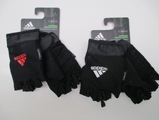 Adidas women's climalite adjustable essential training gloves half finger black