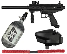 TIPPMANN CRONUS BASIC COMPETITION PAINTBALL GUN KIT - BLACK W/ 68/4500 BOTTLE
