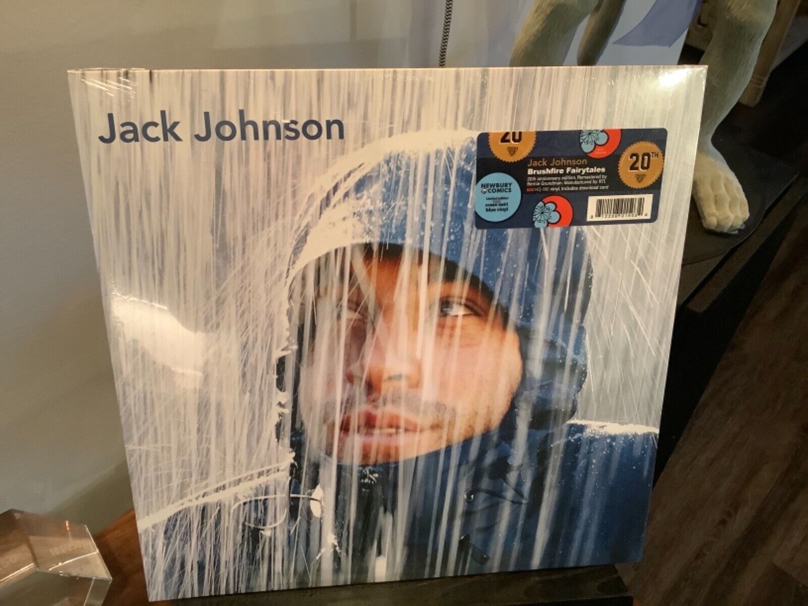 Jack Johnson “Brushfire Fairytales” Vinyl 20th Anniversary 180g Ocean Blue Swirl