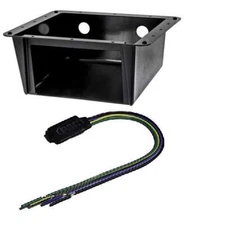 Car Stereo Universal Double DIN Housing Installation Kit w/ Video Lockout Bypass