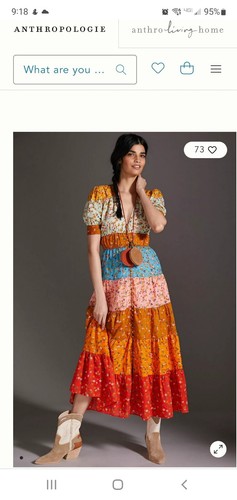 NWT Anthropologie Tiered & True Multicolor Floral Maxi Dress Size S (MSRP: $190) - Picture 20 of 20