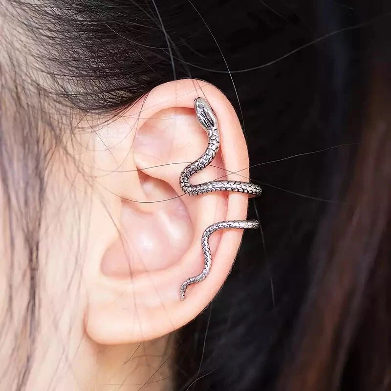Snake ear cuff shop earrings