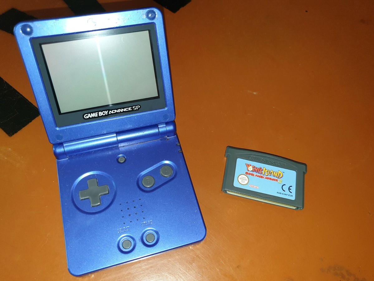 NINTENDO Game Boy Advance / GBA SP blau mit Mario Advance 3: Yoshi