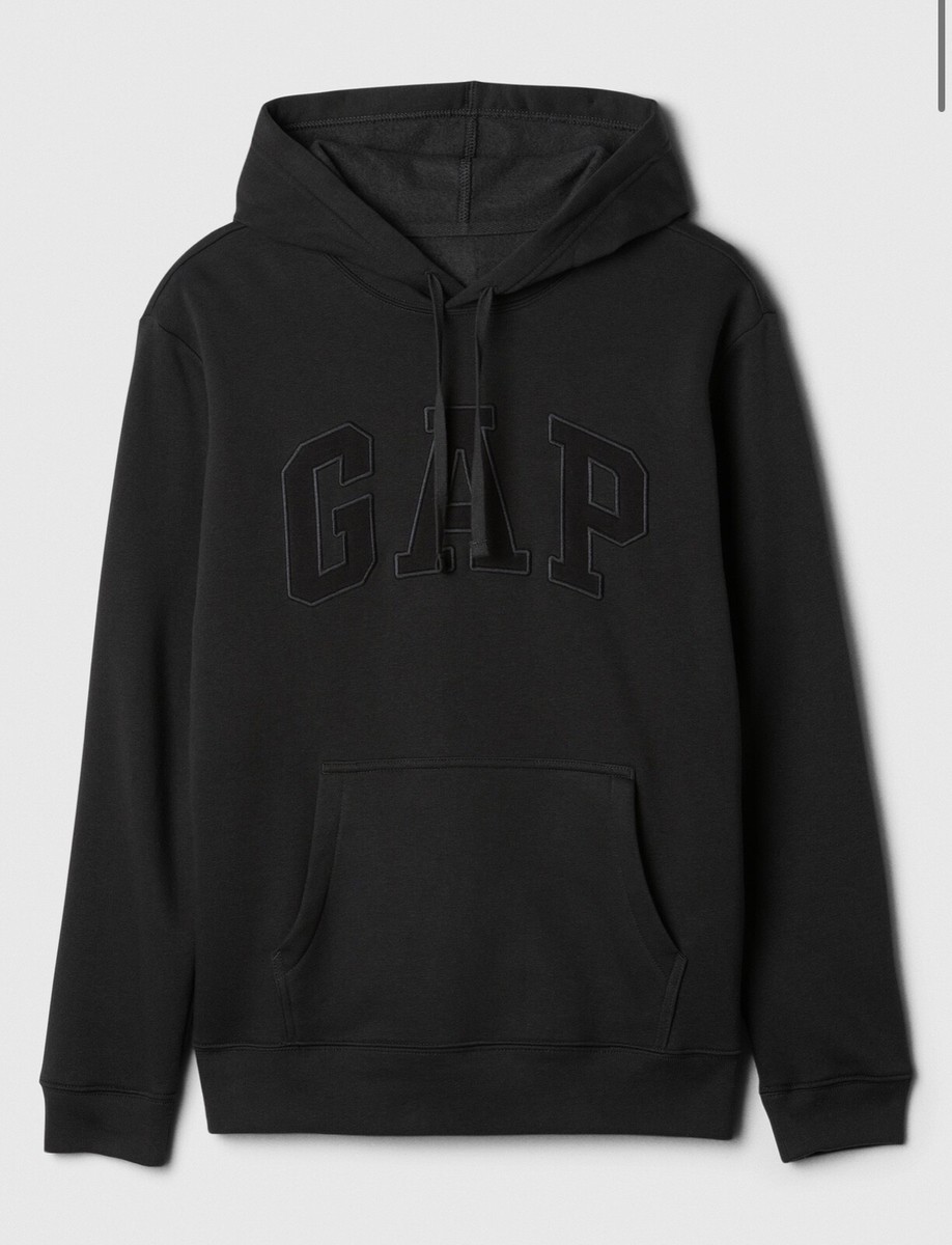 GAP Hoodie Back Gray Logo Pullover Fleece Cotton Men's Size GAP Hoodie Back Gray Logo Pullover Fleece Cotton Men's Size