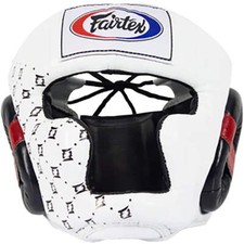 Head Guard Fairtex HG10 Super Sparring White Lace Cover