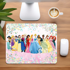 Disney Princesses Custom Non-Slip Neoprene Mouse Pad Home Office