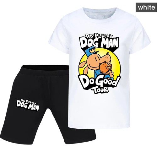 dog man Outfits Junior Boys Short Sleeve T-shirt Shorts 2pcs Set Girls Sets 2025 - Picture 16 of 29