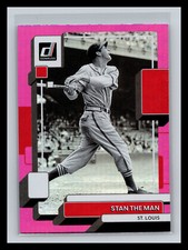 ⚾ STAN THE MAN MUSIAL 2022 DONRUSS NAME VARIATION PINK HOLO FOIL # 223