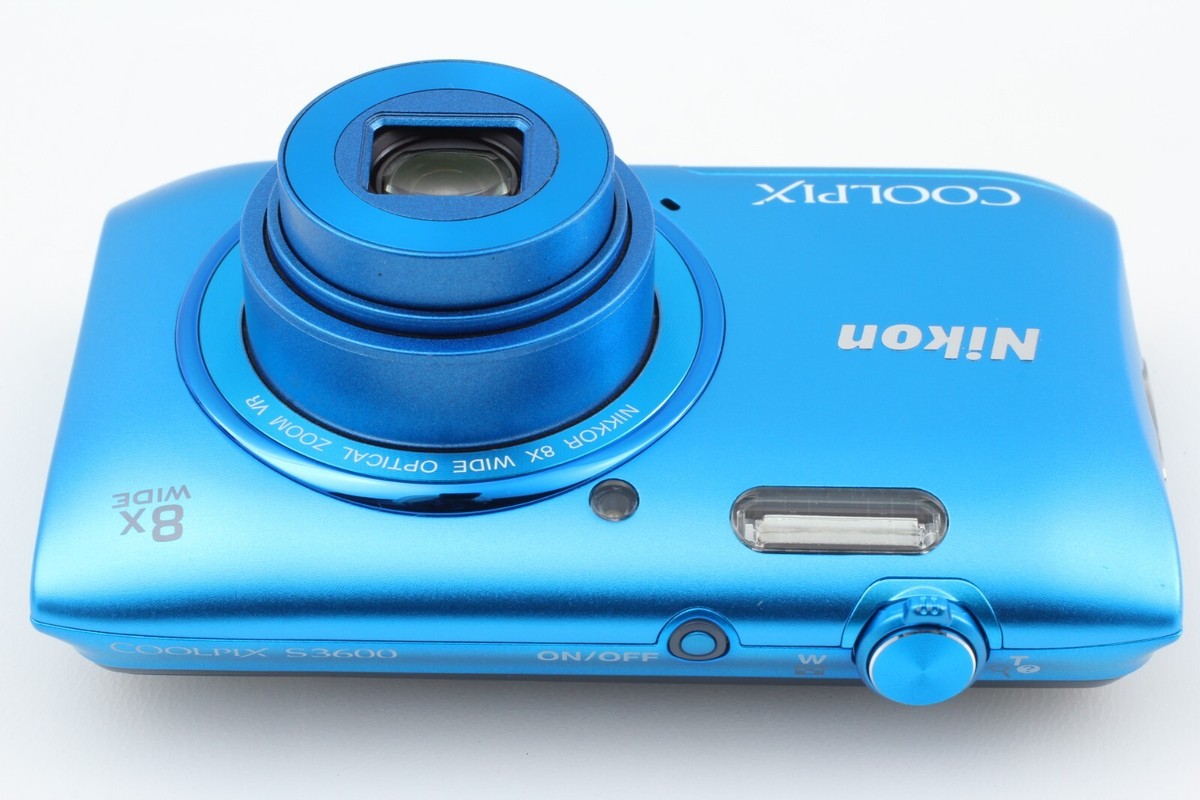 【美品】Nikon COOLPIX S3600 青 ブルー Amazon | Nikon デジタルカメラ COOLPIX S3600 8倍ズーム 2005万