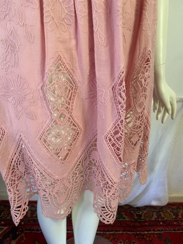 Forever New Dress Womens 8 Pink A Line Broderie Anglaise Party - Picture 10 of 10
